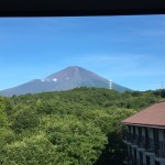 合宿場から望む富士山