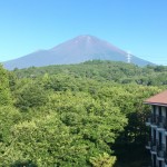 合宿場から見える富士山