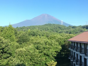 合宿場から見える富士山