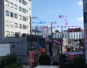 西船橋駅至近！ビルから南口が見えます。